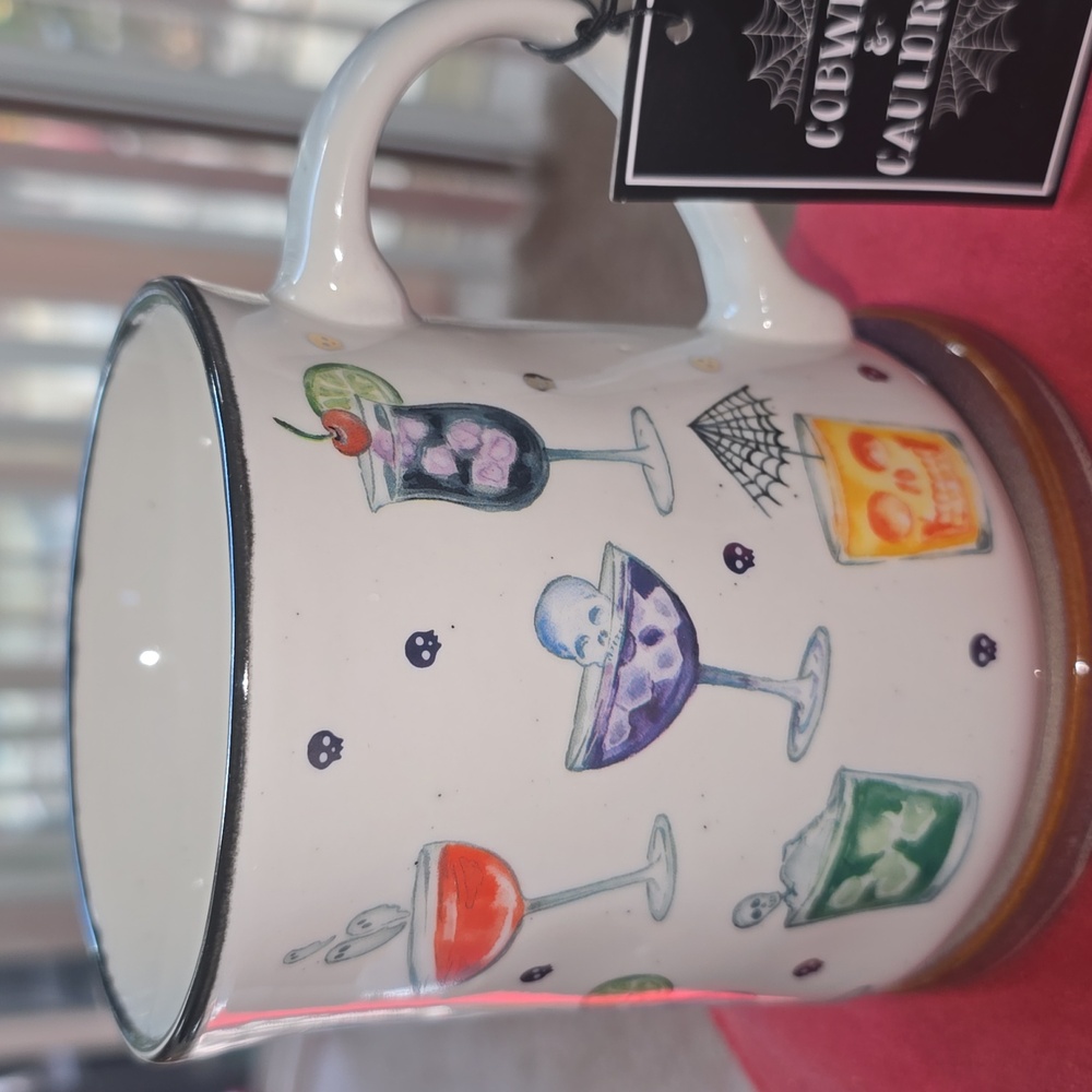 Cobwebs & Cauldrons NWT Mug - Halloween cocktails